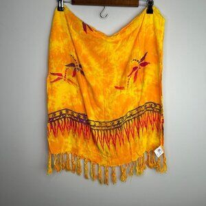 orange beach sarong‎